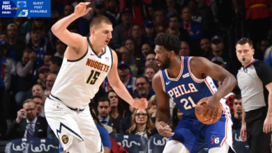 Denver nuggets vs 76ers match player stats