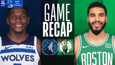 Boston celtics vs timberwolves match player stats