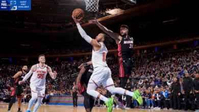 Miami heat vs knicks match player stats