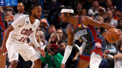 Cleveland cavaliers vs oklahoma city thunder match player stats