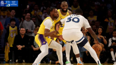 Minnesota timberwolves vs lakers match player stats